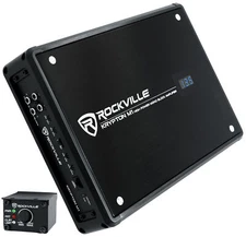 Rockville KRYPTON-M1 2000w Peak/500w RMS Mono 1 Ohm Car Amplifier Amp+Remote