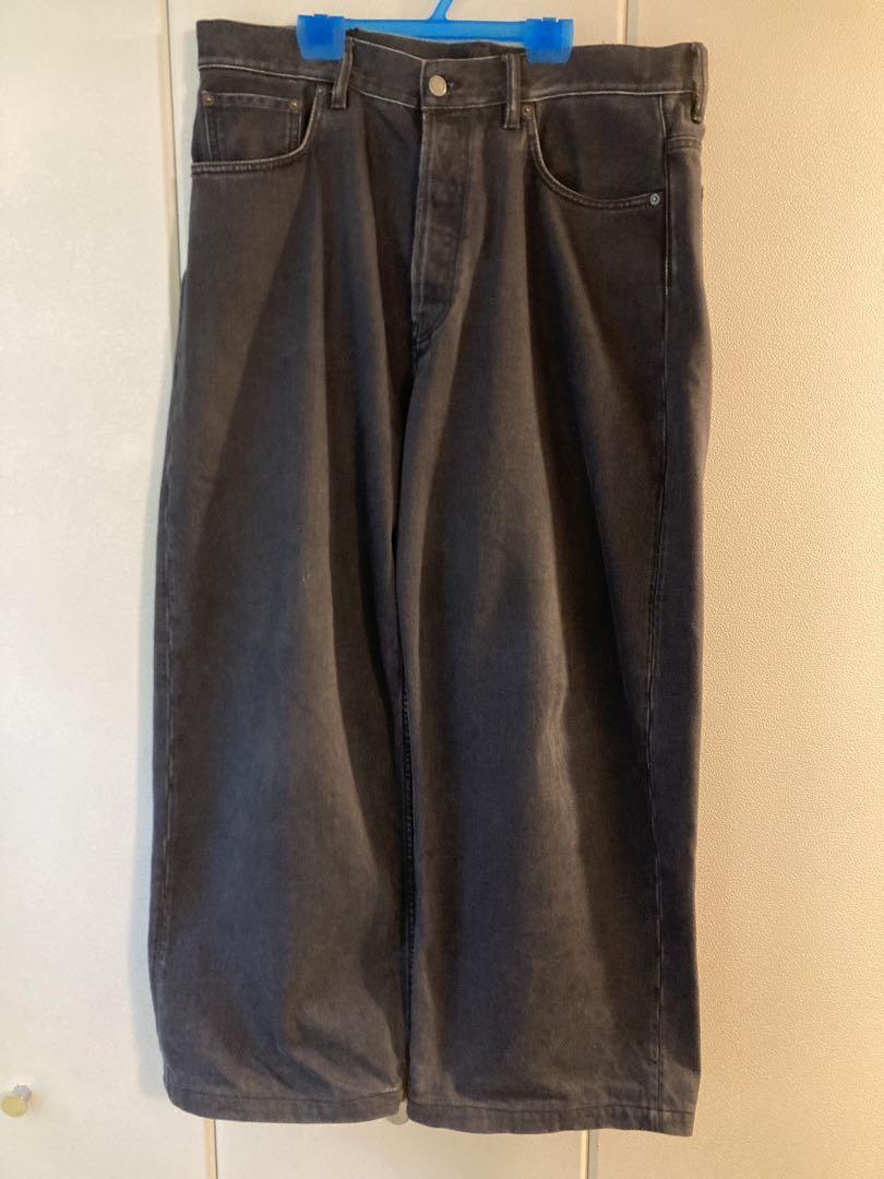 ACNE STUDIOS Men's 1989 Loose Fit Wide Denim Pants Black 34 ACNE STUDIOS Men's 1989 Loose Fit Wide Denim Pants Black 34