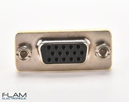 Adaptateur coupleur VGA/SVGA femelle/femelle - VGA HD15 female/female coupler - Photo 3/6