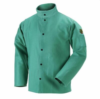 NEW Revco Black Stallion F9-30C 9oz. 30'' Cotton FR Green Welding Jacket S-5XL
