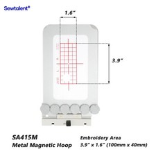 JA415M/3.9x1.6 inch Magnetic Embroidery Hoop for Janome Embroidery Machine