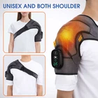 Electric Heated Shoulder Brace Massage Rotator Cuff Support Compression Wrap