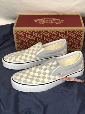 vans gray checkerboard