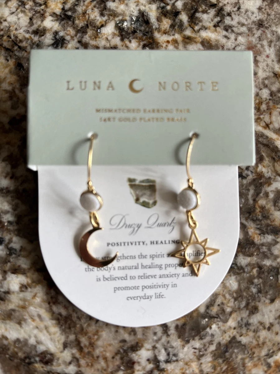 Luna norte quartz earrings clearance