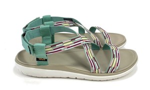 aqua colored women's sandals