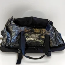 GANDER MOUNTAIN Camo Duffle Gear Bag W/Wheels & Handle Canvas XL Travel Hunt 30”