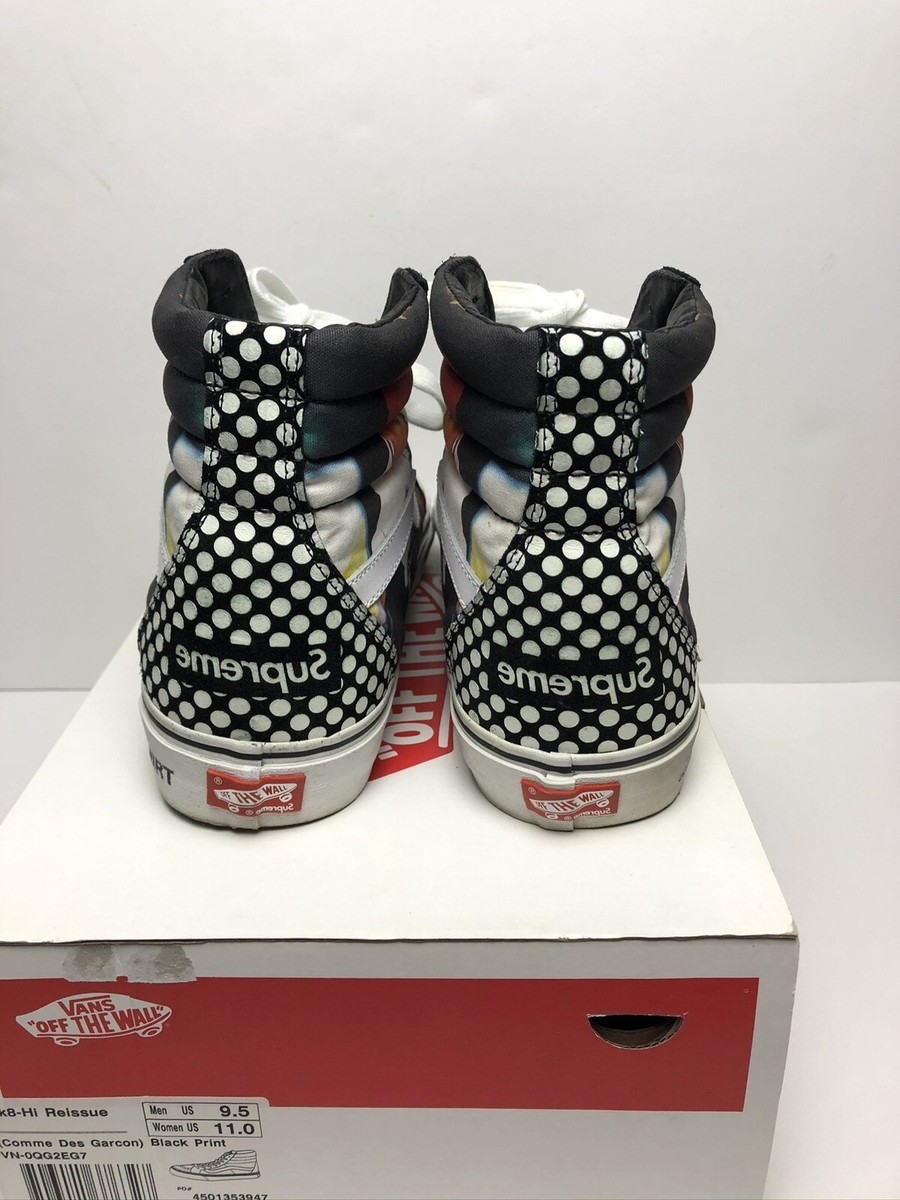 Cdg Supreme Vans High Size VANS Sk8-Hi X Comme Des Garcons X