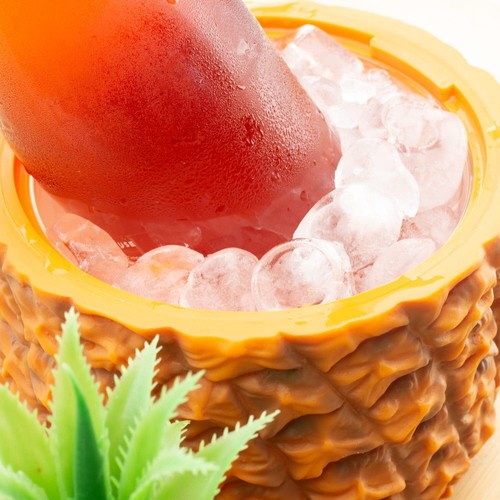 Table Ice Bucket Pineapple With Lid Retro Champagne Vintage Wine Bottle Cooler - Picture 5 of 7