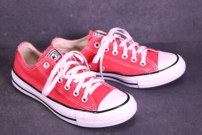Converse Sneaker Chucks All Star Classic OX Unisex Gr. 38 rot weiß Canvas BC855