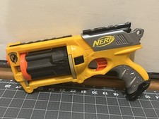 Nerf N-Strike Maverick Rev 6 Dart Blaster Pistol Toy Dart Gun Yellow Black