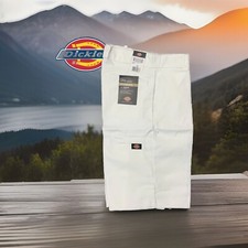 BIG MEN WHITE Dickies 13" Loose Fit Cell Phone Shorts 42283WH Size 46, 48-50 NWT