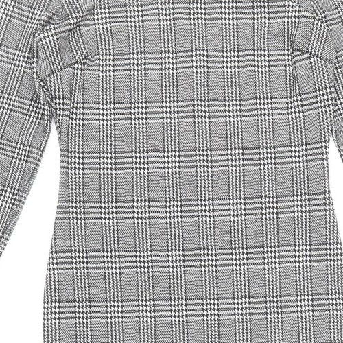 Primark Womens Grey Plaid Polyester Blend Pencil Dress Size 10 - Picture 11 of 12