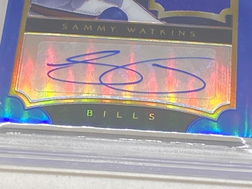 2014 Select JSY Blue Prizm /15 Sammy Watkins #230 Rookie Auto RC BGS 9/10 POP2 - Picture 4 of 8