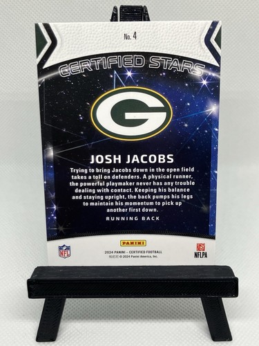 Josh Jacobs Certified Stars Insert Packers 2024 Panini Certified Football - Bild 2 von 2