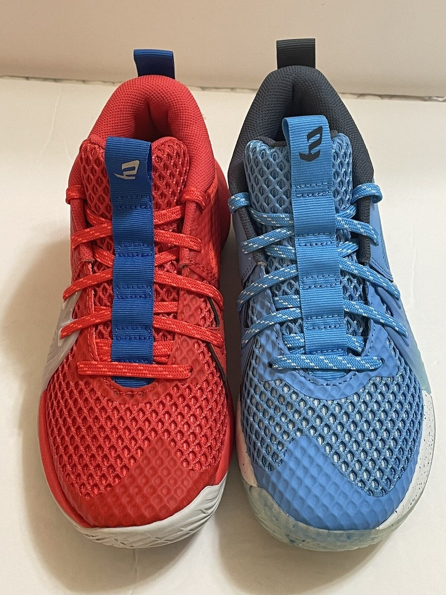 NEW Under Armour UA Embiid 1 Boys Basketball Shoes Blue Red