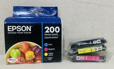 EPSON 200 Standard Capacity Black, Magenta & Yellow Ink Exp 05/23 - Missing Cyan