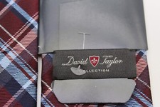 1719 NEW DAVID TAYLOR MENS TIE 100 POLYESTER MADE IN CHINA