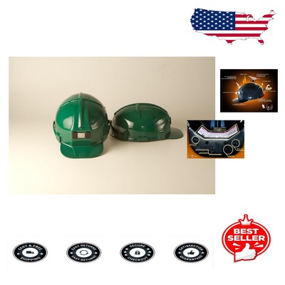 Pro-Level Green Hard Hat - ANSI Certified for Construction Safety, Medium Size
