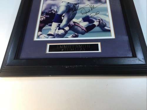 Emmitt Smith Autograph 8 x 10 Photo AUTO w/ COA Big Apple Authentic COWBOYS HOF - Picture 2 of 14