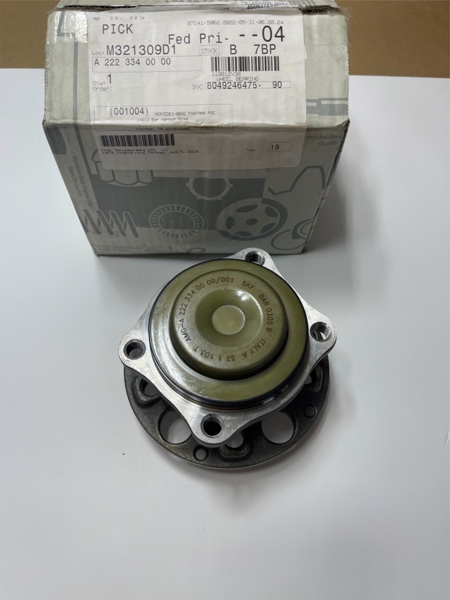 Genuine OEM Mercedes A2223340000 Front Wheel Bearing & Hub 