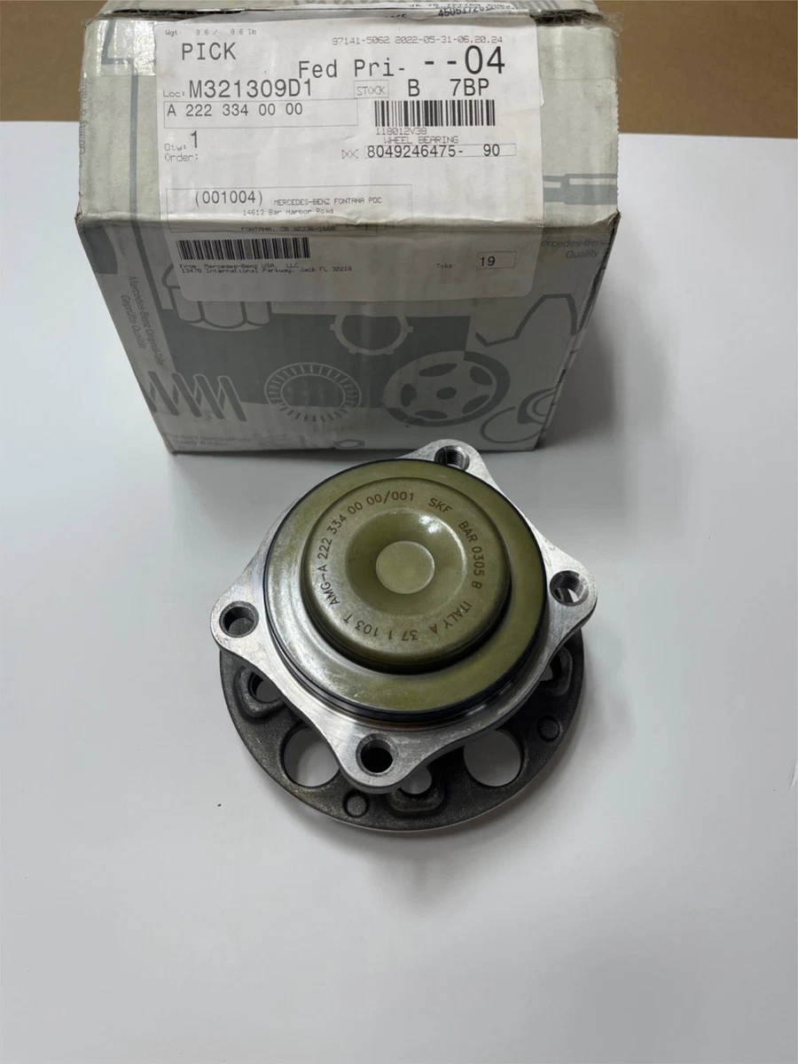 Genuine OEM Mercedes A2223340000 Front Wheel Bearing & Hub  