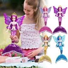 Mermaid Princess Dolls Pool Toy Baby Girl Bath Water Toy DIY Dress Children Gift