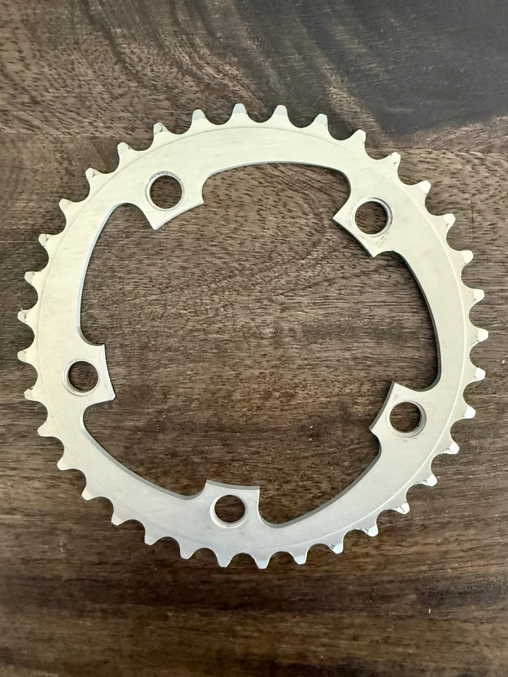 Передняя звездочка с лезвием Origin8 36T 110 BCD 5-болтовая 8/9-скоростная алюминиевая серебристая дорожная для горного велосипеда - Изображение 3 из 4