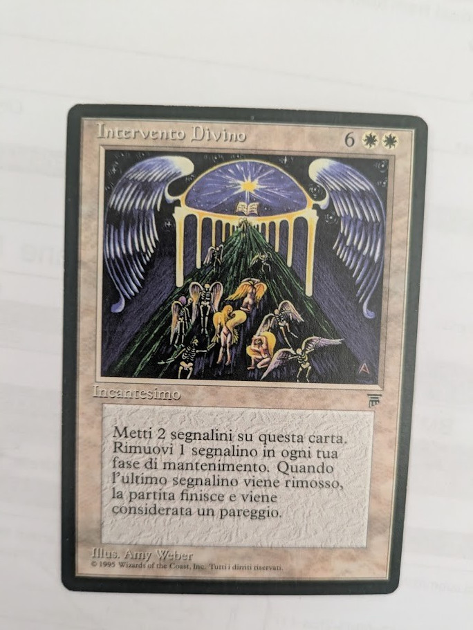 Italian Divine Intervention Legends Lightly Played Free shipping with tracking