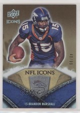 2008 Upper Deck Icons NFL Icons Rainbow Gold 40/99 Brandon Marshall #NFL3 0pm