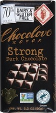 Chocolove 70% Strong Dark Chocolate Bar, 2.65...