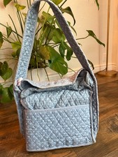 VTG 1983 Rare Quilted Diaper bag with blanket Cottagecore Earthy Floral Baby Bag