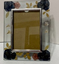 Beautiful Pressed Flower Picture Frame Boho Cottage Core 5"x7" Photo Size