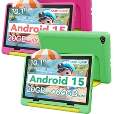 NEW 10 inch kids Tablet Android 15 20GB RAM 64GB ROM IPS LCD  Parental Controls