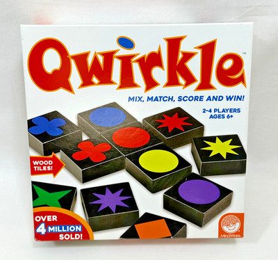 Qwirkle Board Game by MindWare Complete Set Colorful Wood Tiles Award Winning