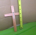 Decorative Wooden Cross w/Single Nail Rustic Home Decor 6"x4" Wall Hanging — photo 10