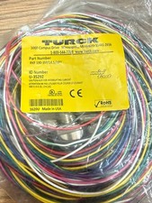 NEW* TURCK RKF 190-3M/14.5/NPT RECEPTACLE 19-PIN 300V 3M U-35292