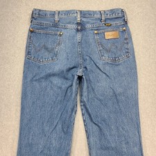 Vtg 80s 90s Wrangler 936GBK Cowboy Cut Stonewash Denim Jeans 32x33 Made in USA