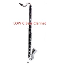 Professional Level Bakelite Body Nickel Plated LOW C Bass Clarinet