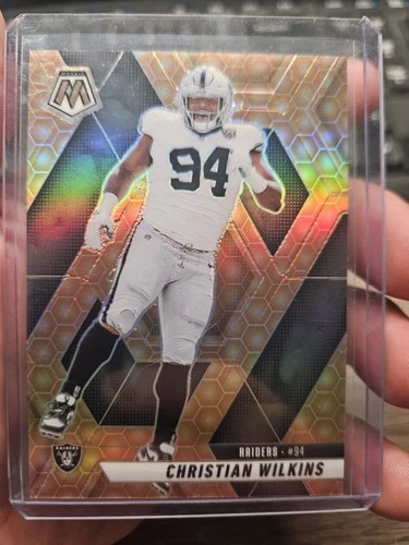2025 Panini Mosaic Christian Wilkins Honeycomb Case Hit SP Raiders #170