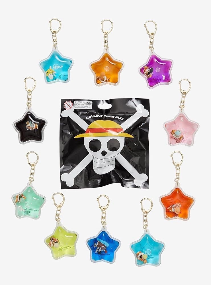 TSUNAMEEZ ONE PIECE LIQUID KEYCHAIN BLIND BAG - YOU CHOOSE! | eBay
