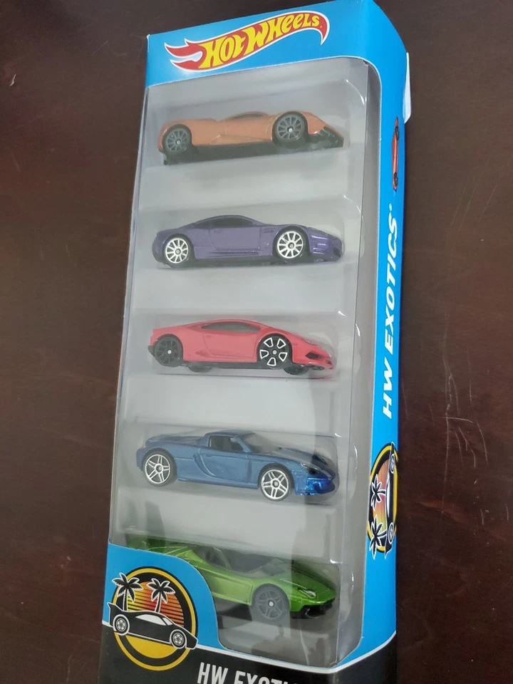 Hot Wheels y Matchbox Lote de 3x 5 Paquetes Exóticos Salón del Automóvil Lambo Porsche Ford GT Foto 2 de 4