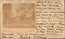 PMC Princeton,NJ Nashua Hall 1907 Mercer County New Jersey Postcard 1c stamp