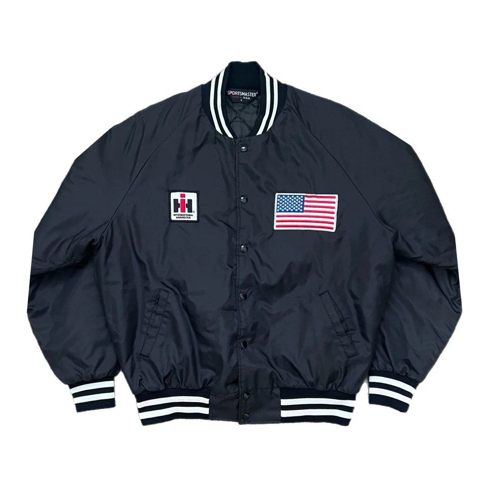 Vintage International Harvester Jacket 80s Sportsmaster Bomber Jacket - Size L - Image 2 of 4