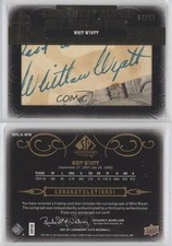 2011 SP Legendary Cuts Black Cut Signatures /35 Whit Wyatt #BRLA-WW Auto