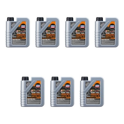 Liqui Moly 7L Engine Motor Oil - Top Tec 4200 5W-30 New Generation (7x1L)