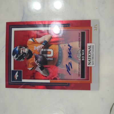 2026 NSCC National Exclusive Bo Nix Bookend 3/5 Autograph