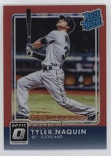 2016 Panini Donruss Optic Rated Rookies Red 70/99 Tyler Naquin #47 15t1