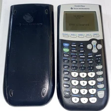 Texas Instruments TI 84 Plus Graphing  TESTED WORKING COMPLETE L