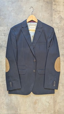 Benvenuto Elegantes Sakko in Blau mit Ellenbogen Patches