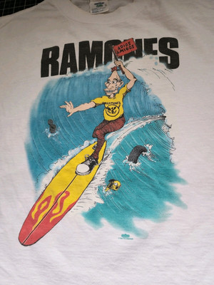 希少 1995年ビンテージRAMONES Tシャツ　Lサイズ Vintage Ramones 1995 Adios Amigos T Shirt Size L Winterland Tag | eBay